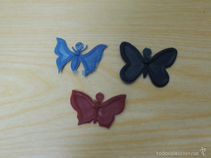 Figuras de goma y PVC: MARIPOSAS DE PLASTICO - Foto 1