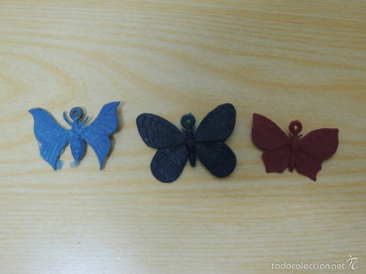 Figuras de goma y PVC: MARIPOSAS DE PLASTICO - Foto 2