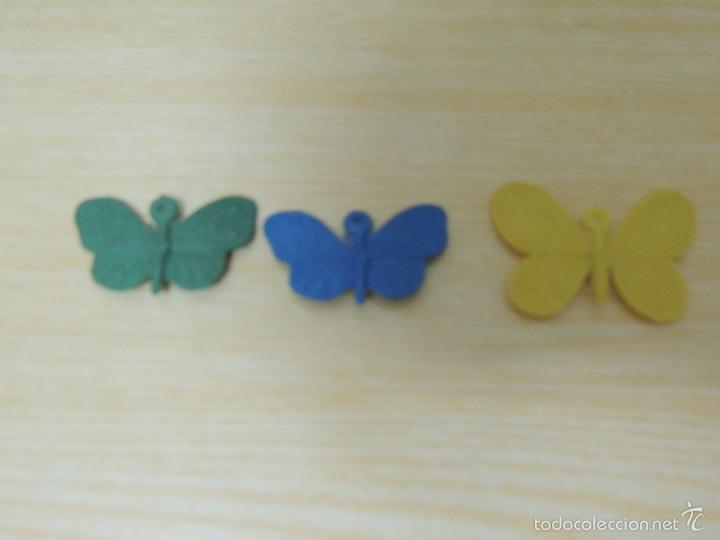 Figuras de goma y PVC: MARIPOSAS DE PLASTICO PARA COLGANTES - Foto 3