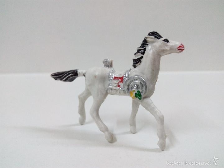 Figuras de goma y PVC: CABALLO PARA INDIO . MINI OESTE . COMANSI - Foto 1
