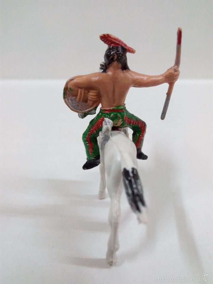 Figuras de goma y PVC: INDIO A CABALLO . MINI OESTE . COMANSI - Foto 4