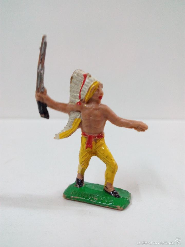 Figuras de goma y PVC: GUERRERO INDIO . MINI OESTE . COMANSI - Foto 1