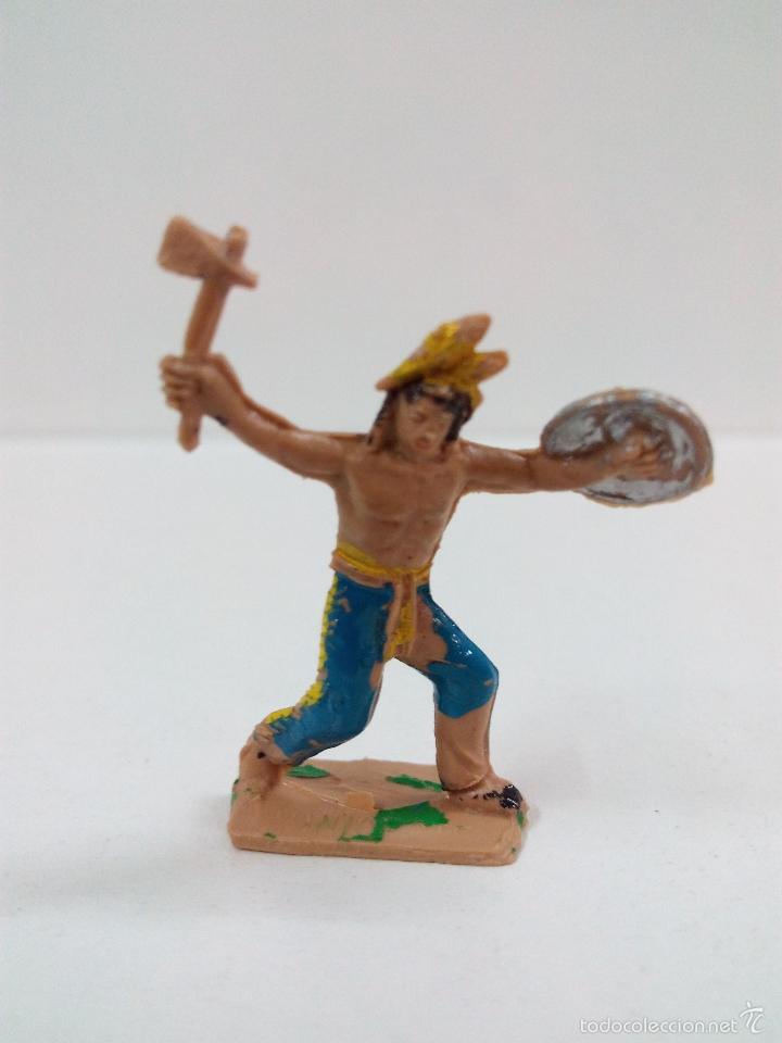 Figuras de goma y PVC: GUERRERO INDIO . MINI OESTE . COMANSI - Foto 1