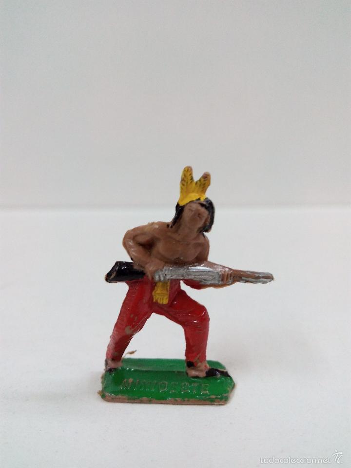 Figuras de goma y PVC: GUERRERO INDIO . MINI OESTE . COMANSI - Foto 1