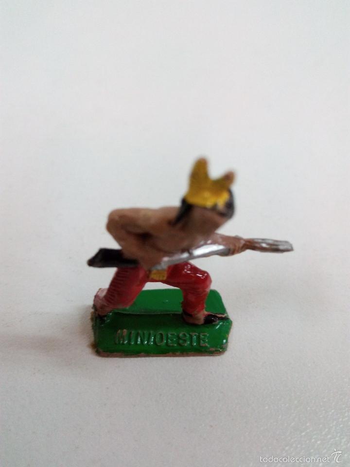 Figuras de goma y PVC: GUERRERO INDIO . MINI OESTE . COMANSI - Foto 3