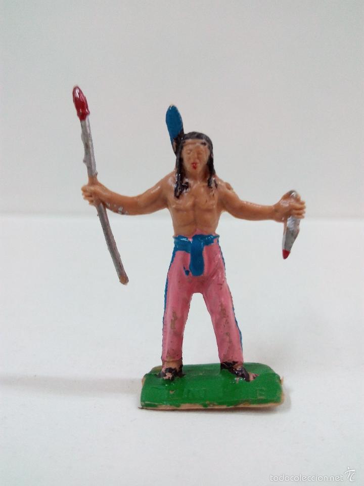 Figuras de goma y PVC: GUERRERO INDIO . MINI OESTE . COMANSI - Foto 1