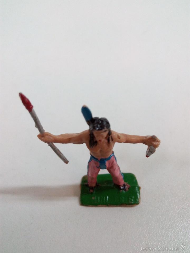 Figuras de goma y PVC: GUERRERO INDIO . MINI OESTE . COMANSI - Foto 3
