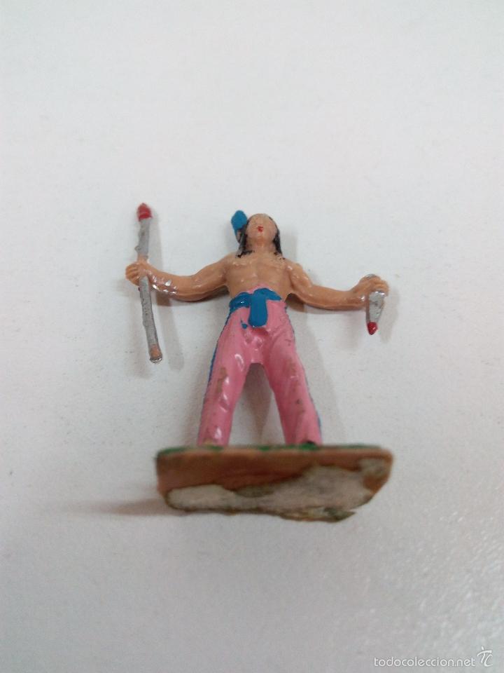 Figuras de goma y PVC: GUERRERO INDIO . MINI OESTE . COMANSI - Foto 4