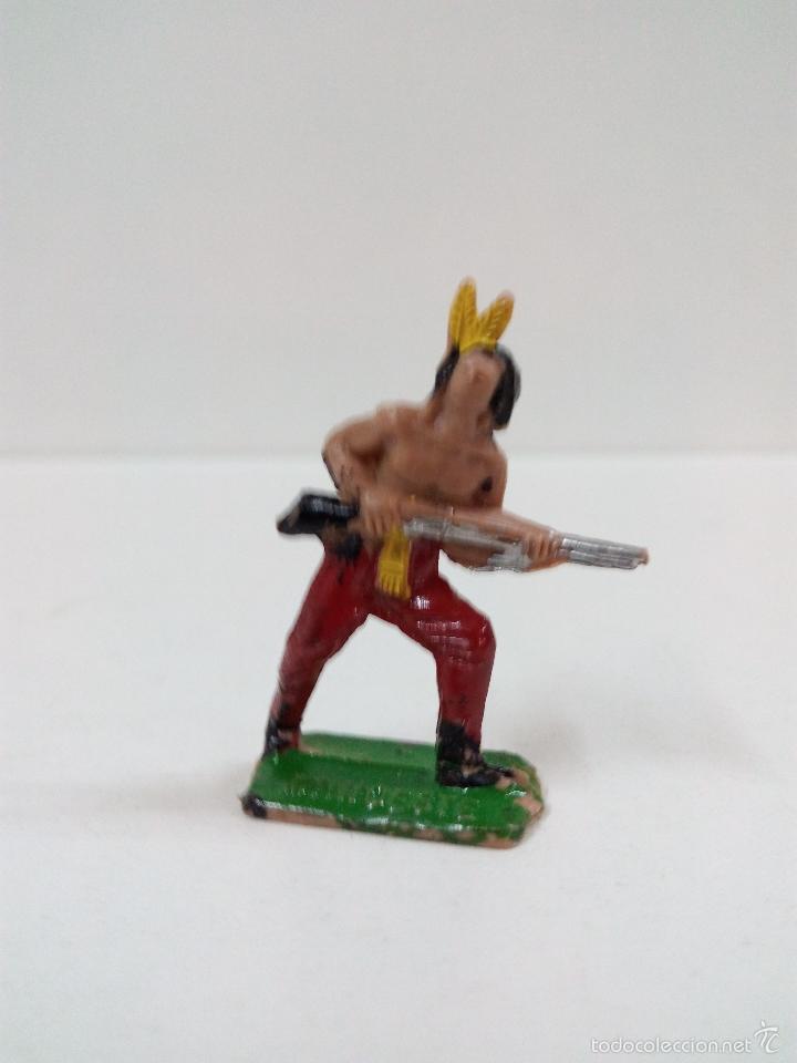 Figuras de goma y PVC: GUERRERO INDIO . MINI OESTE . COMANSI - Foto 1