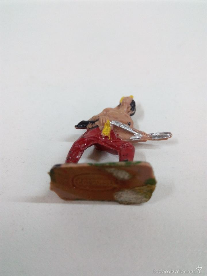 Figuras de goma y PVC: GUERRERO INDIO . MINI OESTE . COMANSI - Foto 4