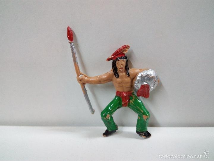 Figuras de goma y PVC: GUERRERO INDIO PARA CABALLO . MINI OESTE . COMANSI - Foto 2