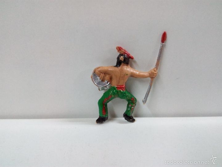 Figuras de goma y PVC: GUERRERO INDIO PARA CABALLO . MINI OESTE . COMANSI - Foto 3