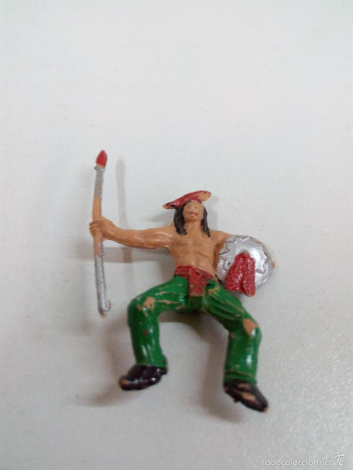Figuras de goma y PVC: GUERRERO INDIO PARA CABALLO . MINI OESTE . COMANSI - Foto 4