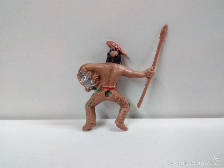 Figuras de goma y PVC: GUERRERO INDIO PARA CABALLO . MINI OESTE . COMANSI - Foto 2