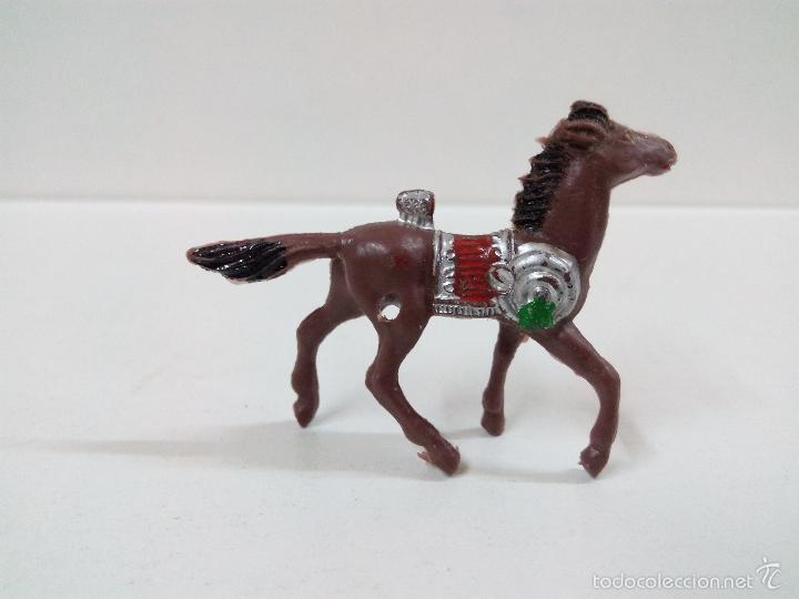 Figuras de goma y PVC: CABALLO INDIO . MINI OESTE . COMANSI - Foto 1