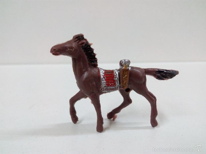 Figuras de goma y PVC: CABALLO INDIO . MINI OESTE . COMANSI - Foto 2
