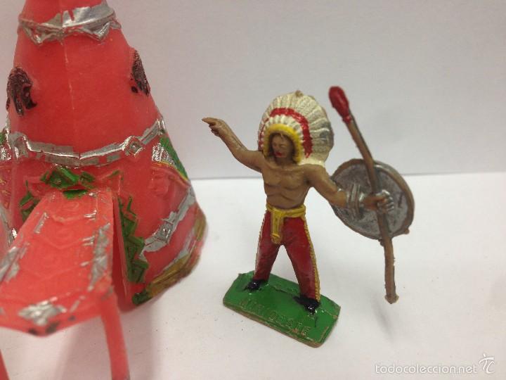 Figuras de goma y PVC: INDIOS CON CABA&Ntilde;A INDIA DE COMANSI - Foto 4