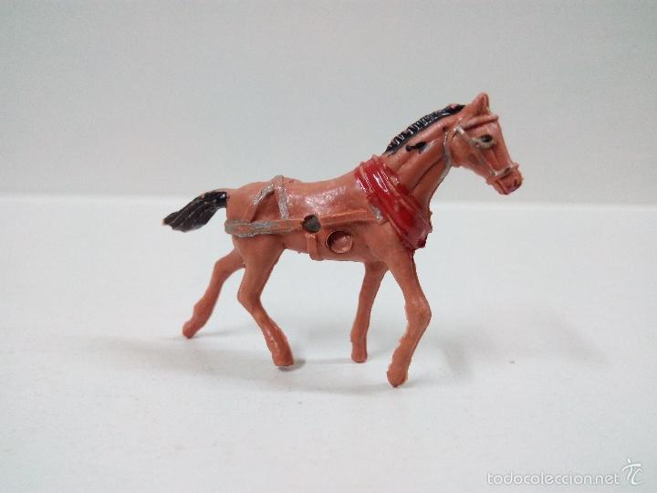 Figuras de goma y PVC: CABALLO DE TIRO . MINI OESTE . COMANSI - Foto 1