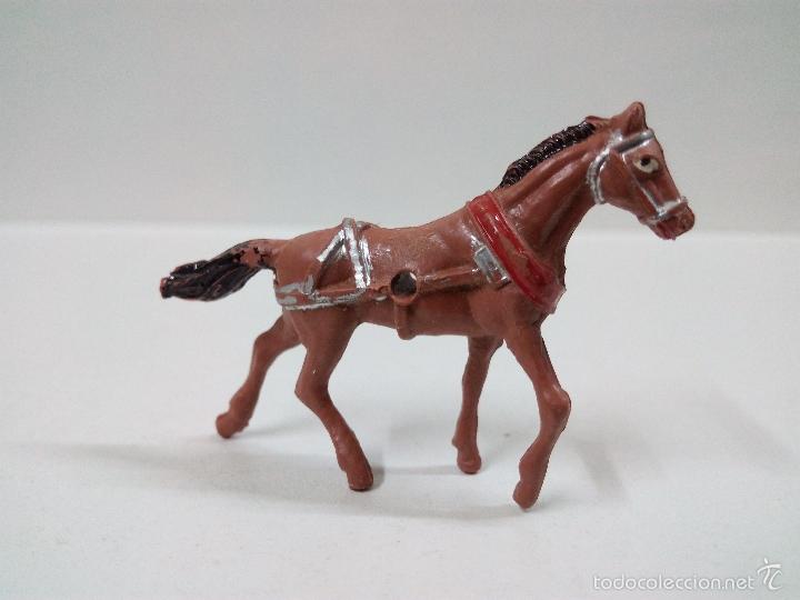 Figuras de goma y PVC: CABALLO DE TIRO . MINI OESTE . COMANSI - Foto 1