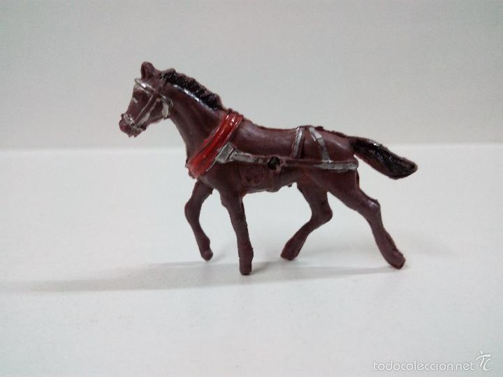 Figuras de goma y PVC: CABALLO DE TIRO . MINI OESTE . COMANSI - Foto 2