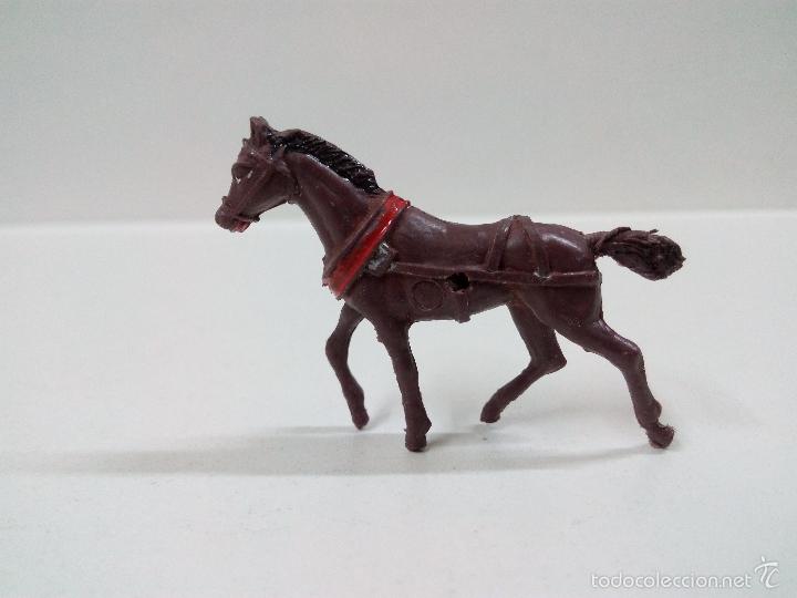 Figuras de goma y PVC: CABALLO DE TIRO . MINI OESTE . COMANSI - Foto 2