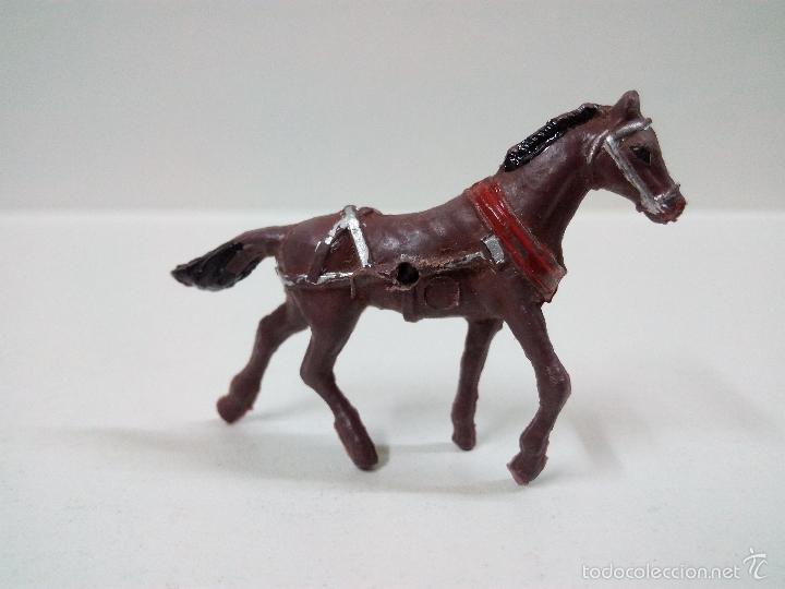 Figuras de goma y PVC: CABALLO DE TIRO . MINI OESTE . COMANSI - Foto 1