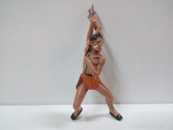 Figuras de goma y PVC: INDIO CON HACHA PARA CABALLO . REAMSA - Foto 1