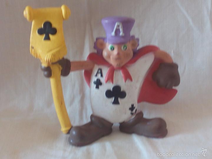 Figuras de goma y PVC: As de tr&eacute;boles, de Alicia en el pa&iacute;s de las maravillas.
