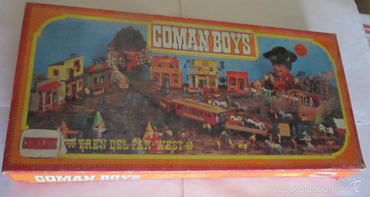 Figuras de goma y PVC: COMAN BOYS TREN DEL FAR WEST, EN CAJA. CC - Foto 1