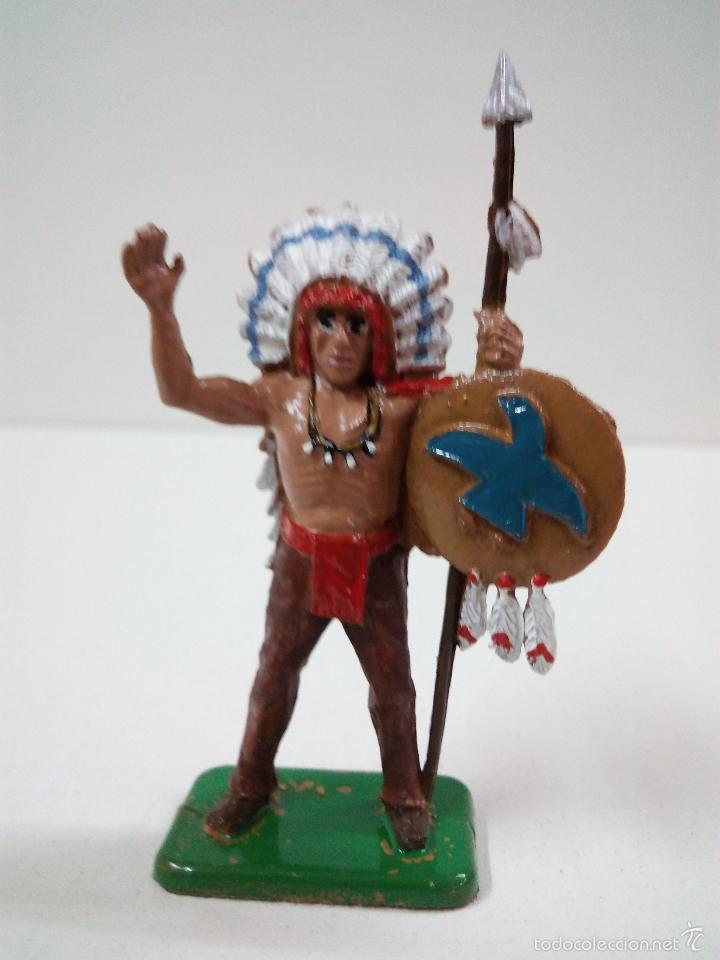 Figuras de goma y PVC: JEFE INDIO . KELLOGGS - Foto 1