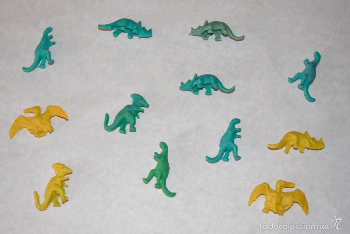 Figuras de goma y PVC: LOTE DINOSAURIOS DE GOMA DE BORRAR - A&Ntilde;OS 70/80 - MIRA MIS OTROS ART&Iacute;CULOS Y AHORRA EN GASTOS ENVIO