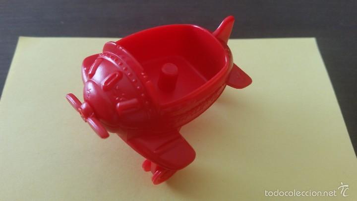 Figurines en Caoutchouc et PVC: FIGURITA DE PL&Aacute;STICO GOMA ZOMLINGS SERIE 4 - AVIONETA ROJA