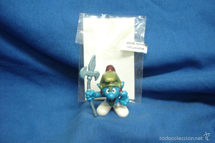 Figuras de goma y PVC: PITUFO ROMANO - FIGURA PVC - Foto 1
