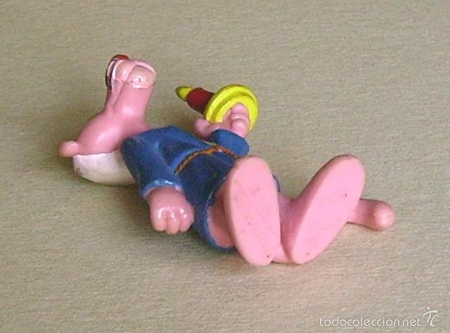 Figuras de goma y PVC: Pantera rosa con bat&iacute;n, vela y gorro de dormir. Bully - Foto 6