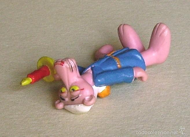 Figuras de goma y PVC: Pantera rosa con bat&iacute;n, vela y gorro de dormir. Bully - Foto 11