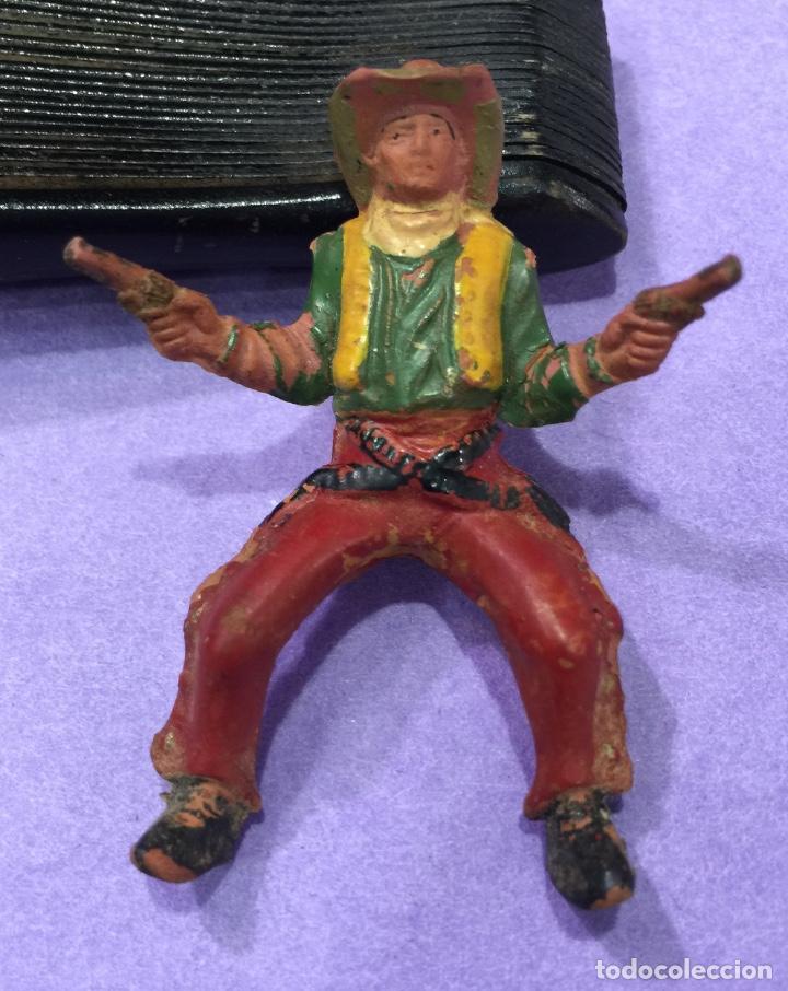 Figuras de Borracha e PVC: Figura de goma de jinete vaquero  - 1&ordf; &eacute;poca - A&ntilde;os 50/60