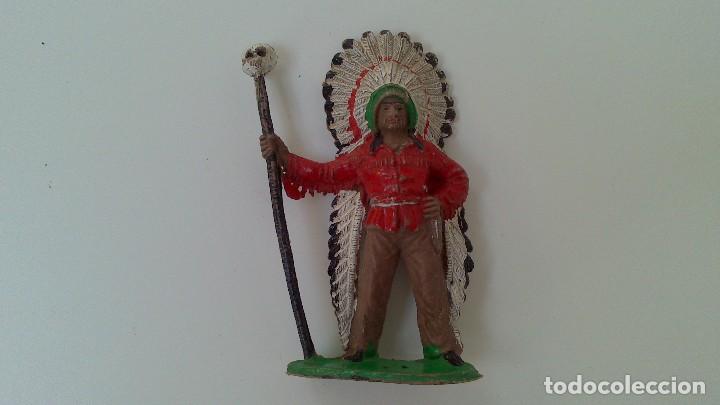 Figuras de goma y PVC: indio comansi, a&ntilde;os 60 - Foto 1