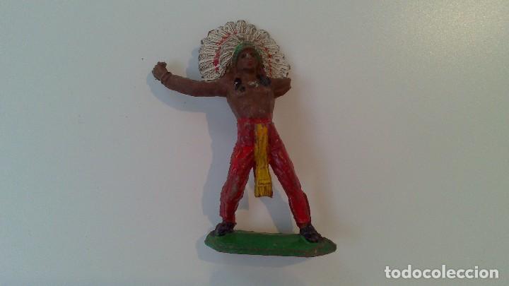 Figuras de goma y PVC: indio comansi, a&ntilde;os 60 - Foto 1