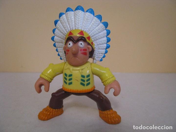 Figuras de goma y PVC: FIGURA DE INDIO. 7,50 CM. - Foto 1
