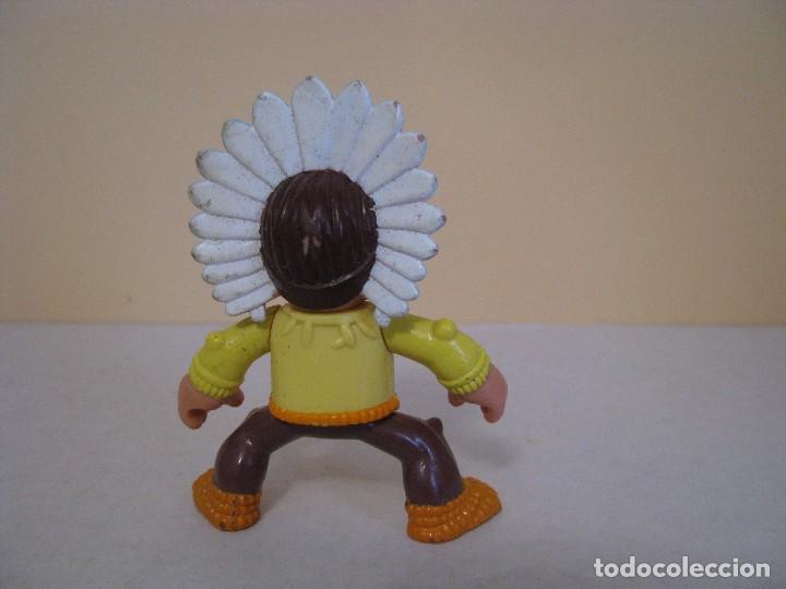 Figuras de goma y PVC: FIGURA DE INDIO. 7,50 CM. - Foto 2