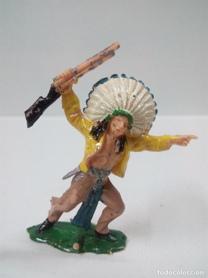 Figuras de goma y PVC: GUERRERO INDIO - Foto 1