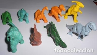 Figuras de goma y PVC: LOTE DE 9 DINOSAURIOS PREMIUM TIPO DUNKIN - Foto 1