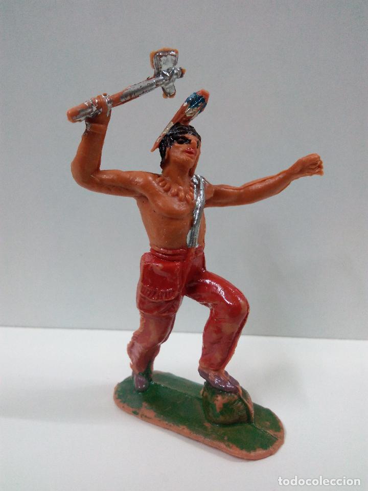 Figuras de goma y PVC: GUERRERO INDIO . JECSAN - Foto 1