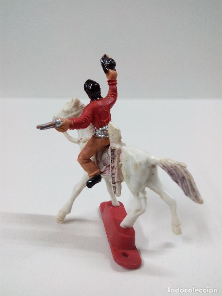 Figuras de goma y PVC: VAQUERO A CABALLO . COMANSI . MINI OESTE - Foto 2