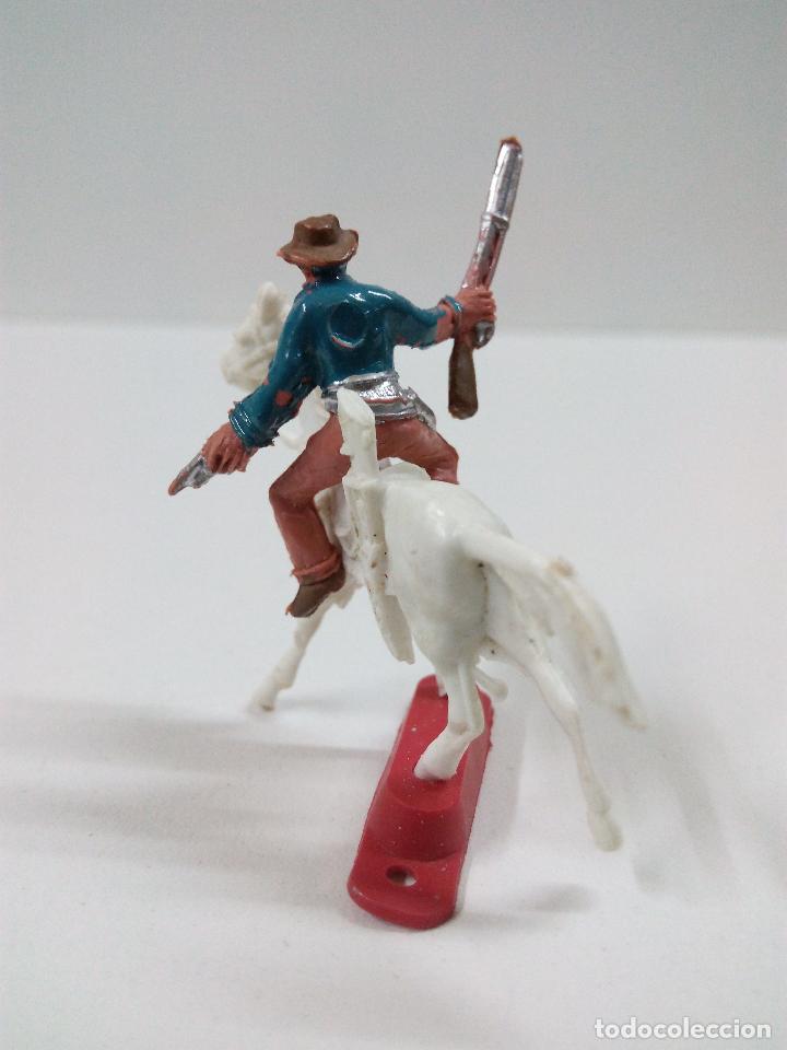 Figuras de goma y PVC: VAQUERO A CABALLO . COMANSI . MINI OESTE - Foto 2