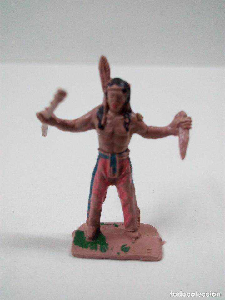 Figuras de goma y PVC: GUERRRO INDIO . COMANSI . MINI OESTE - Foto 1