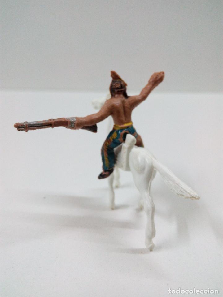 Figuras de goma y PVC: GUERRERO INDIO A CABALLO . COMANSI . MINI OESTE - Foto 2