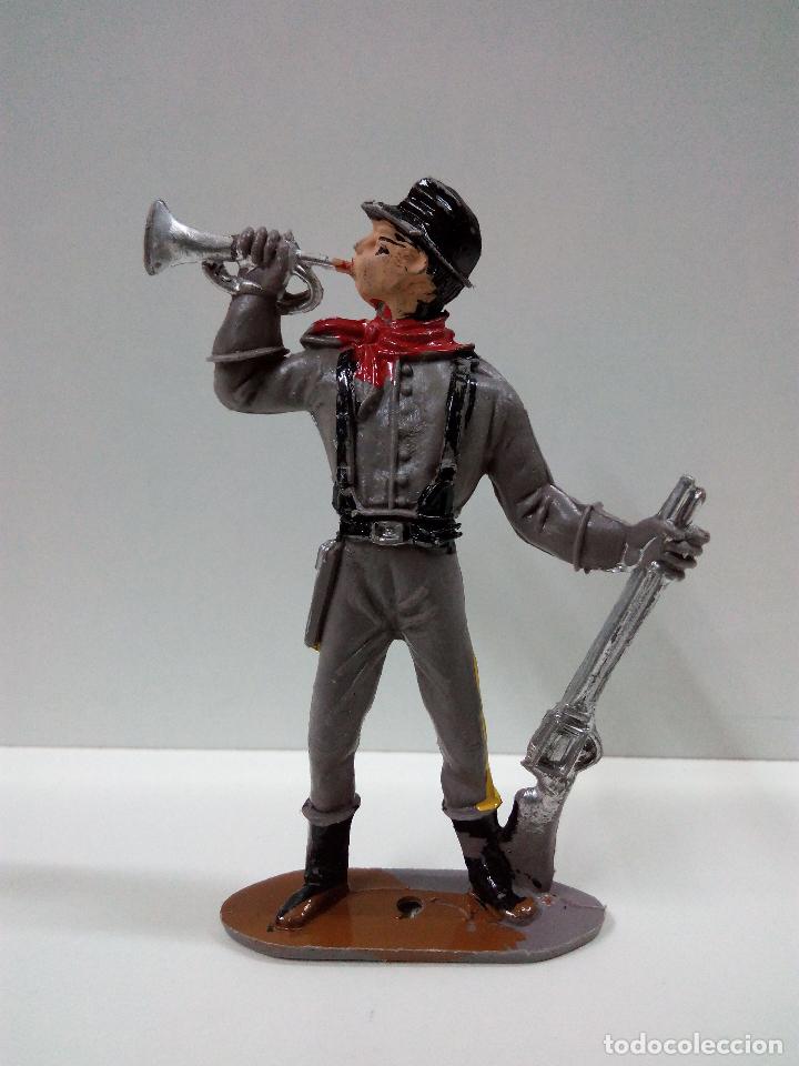 Figuras de goma y PVC: SOLDADO CONFEDERADO CON TROMPETA . COMANSI - Foto 1