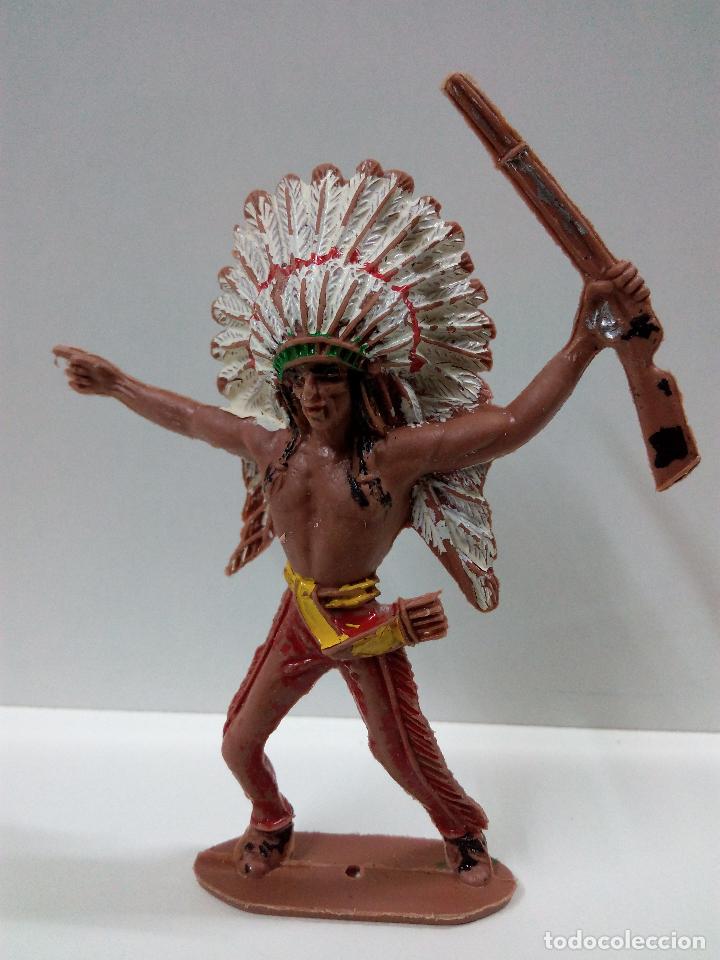 Figuras de goma y PVC: GUERRERO INDIO . COMANSI - Foto 1