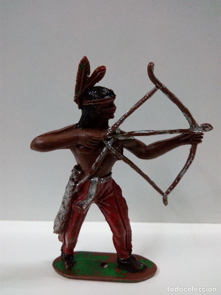 Figuras de goma y PVC: GUERRERO INDIO CON ARCO . COMANSI - Foto 1